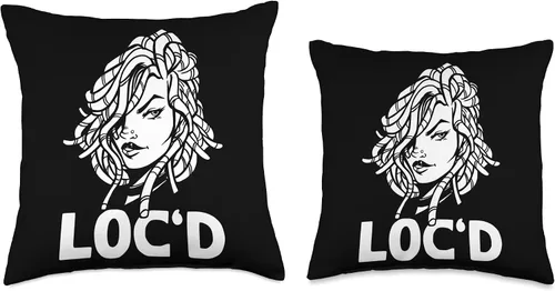 Vista 3 de Locs Afro Dreadlocks Love Natural Beauty Hair It's the Locs for Me-Afro Hair - Almohada negra americana africana, 16 x 16 pulgadas, multicolor