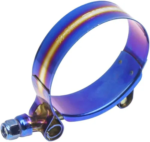 Vista 21 de Kyostar - Abrazadera de manguera con perno en T de acero inoxidable ajustable de 1.75" (44mm - 53mm) en negro (electroforesis)