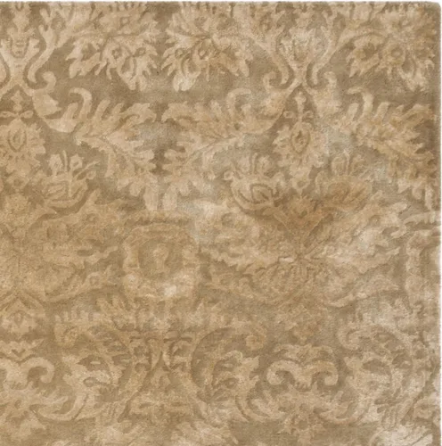 Vista 6 de MARTHA STEWART x SAFAVIEH MSR3124A - Alfombra hecha a mano de lana de damasco y viscosa de 7 pies 9 pulgadas x 9 pies 9 pulgadas, para sala