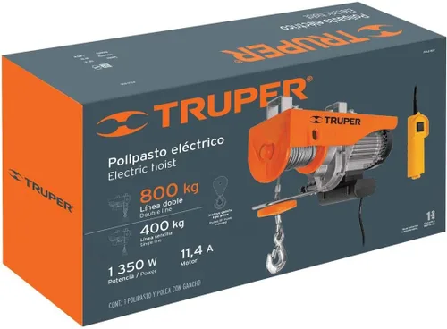 Vista 2 de TRUPER Polipasto eléctrico POLE-800 de 0,8 toneladas