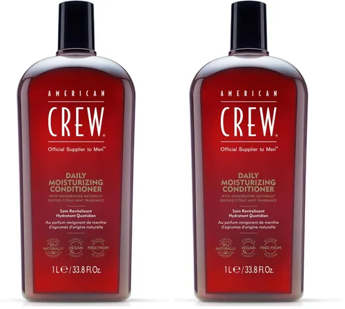 Vista 7 de American Crew Acondicionador para hombres, hidratante diario, derivado de forma natural, fórmula vegana, fragancia de menta cítrica, 3.3 onzas