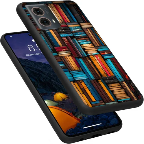 Vista 231 de Funda para Motorola Moto G Play 4G 2024, delgada y ligera, de silicona de TPU suave, color negro, ultrafina, para Motorola Moto G Play 4G 2024, Art