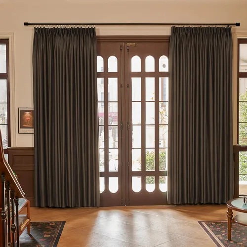 Vista 25 de HUTO Cortinas Plisadas de Pinzas Opacas con Aislamiento Térmico para Oscurecer la Habitación, Panel de Tratamiento de Ventana para Sala de Estar