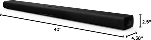 Vista 7 de Barra de sonido Yamaha True X Bar 40A Dolby Atmos con subwoofers incorporados, Wi-Fi, transmisión de música, subwoofer inalámbrico opcional