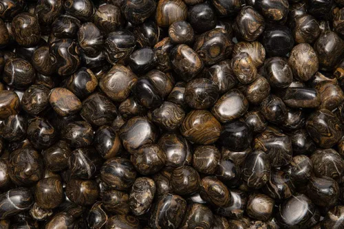 Vista 5 de Fantasia Materiales: 1 libra de piedras pulidas de estromatolita natural de Perú