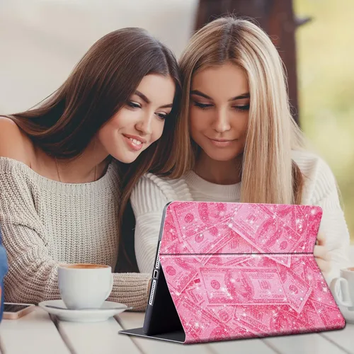 Vista 83 de Funda para tablet Kinlde Fire HD 10 (11ª generación 2021) Fire HD 10 Plus 2021, delgada, de piel sintética, con función atril, función atril
