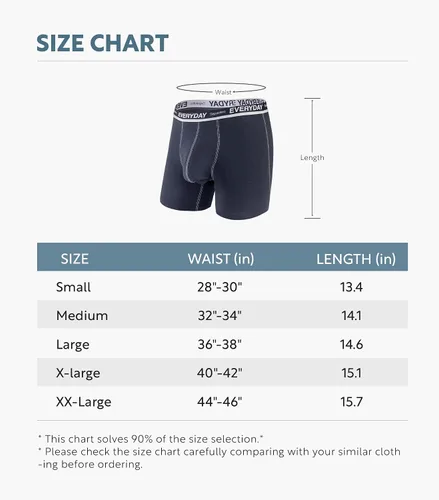 Vista 6 de Separatec Men's Underwear Cotton Boxer Briefs Breathable and Soft with Dual Pouch Design 7 Pack