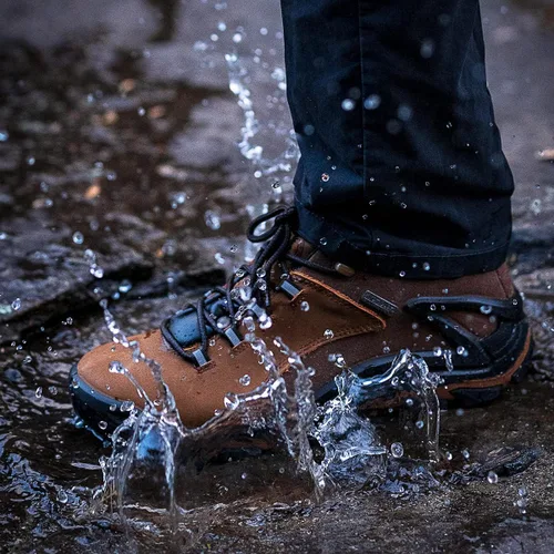 Vista 3 de ROCKROOSTER - Zapatos de senderismo para hombre 4 pulgadas impermeables antideslizantes puntera suave transpirables ligeros antifatiga Farland KS252