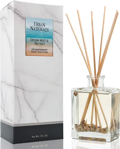 Vista 22 de Urban Naturals Balsam Forest - Juego de aceites difusores de varillas – Abeto Fraser, hoja perenne, pino, cedro leñoso y sándalo – Botella de vidrio