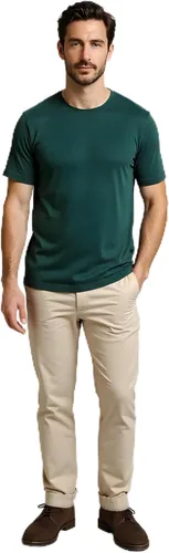 Vista 16 de Camiseta para hombre, sin encogimiento, suave, ajustada, de primera calidad, 100% algodón Supima
