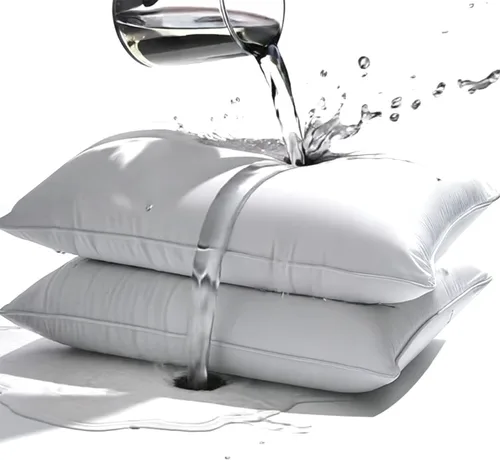 Vista 2 de Protectores de almohada impermeables de tamaño estándar de 20 x 26 pulgadas, 1 paquete con cremallera, a prueba de polvo, a prueba de humedad, a