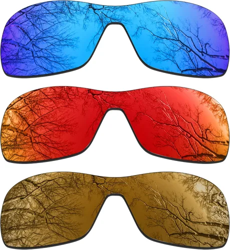 Vista 26 de ToughAsNails 3 pares de lentes polarizadas de repuesto para Oakley Antix Pack