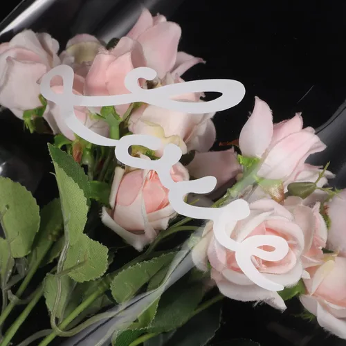 Vista 2 de Didiseaon 50 bolsas de plástico para ramo de flores, fundas de celofán desechables, bolsas de embalaje de ramo de flores transparentes para bodas