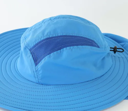 Vista 4 de Home Prefer - Gorra de protección solar SPF 50+ para hombre con ala ancha y solapa para el cuello