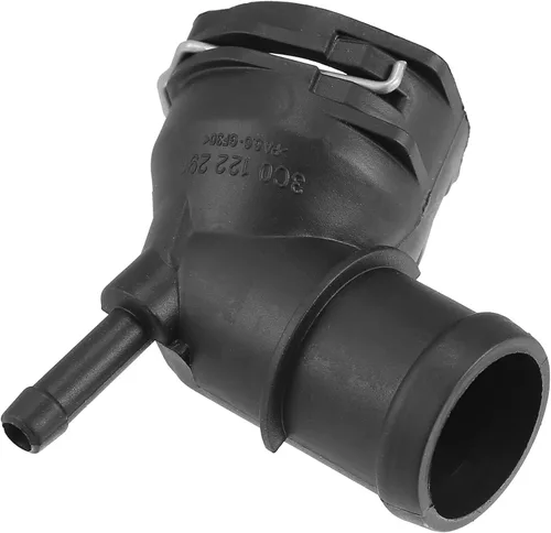 Vista 6 de X AUTOHAUX Conector de manguera de refrigerante superior del radiador 3C0122291D para Volkswagen Beetle Eos Golf Jetta Passat SportWagen