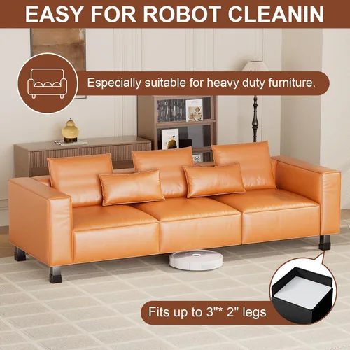 Vista 3 de Ezprotekt Elevadores de cama de 2 pulgadas, elevadores de muebles resistentes para cama, sofá, silla, marco de patas de mesa, elevadores de cama