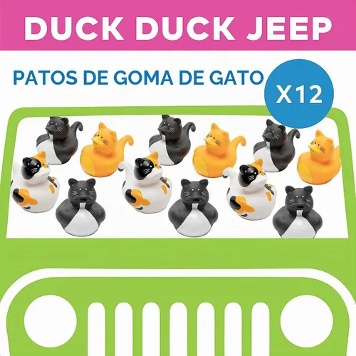 Vista 3 de Fun Express Mini patos de goma para gatos, paquete de 12