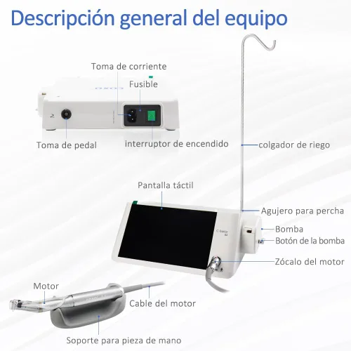 Vista 2 de C-Sailor Pro Denta Sistema de Implante Quirúrgico Motor sin escobillas Pantalla táctil de alta potencia