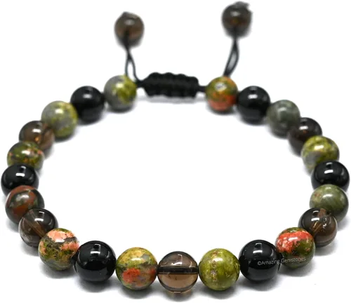 Vista 13 de Pulsera del zodiaco de cristales curativos
