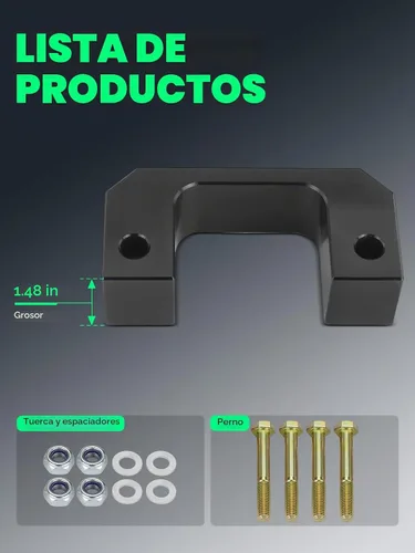 Vista 5 de YHTAUTO Kit de elevación de nivelación delantera de 2.5 pulgadas