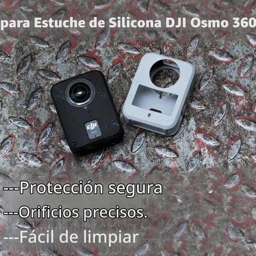 Vista 2 de Funda protectora para DJI Osmo 360 II/360, silicona funda protectora para DJI Osmo 360 II Accesorios (negro)