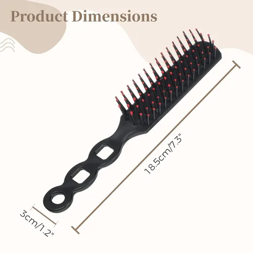 Vista 5 de Paquete de 100 cepillos para el cabello, cepillos antienredos para el cabello, peines de masaje antiestáticos, peines de plástico desechables