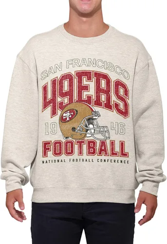 Vista 2 de FOCO Sudadera unisex de cuello redondo con logotipo de equipo universitario de la NFL