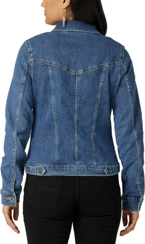 Vista 5 de Wrangler Authentics - Chaqueta de mezclilla elástica para mujer