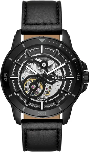 Vista 6 de RELIC by Fossil Men's Automatic Watch with Mechanical Movement and Skeleton Dial