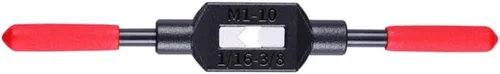 Vista 8 de Mango de llave de grifo ajustable para grifos métricos M1-M8 de 1/16"-1/4" (UNC/UNF), soporte de rosca, herramienta de roscado manual