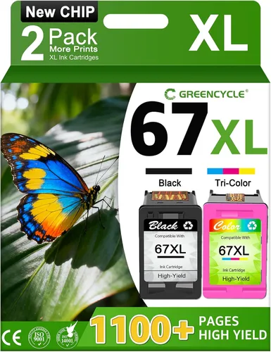 Vista 8 de greencycle Paquete combinado de cartuchos de tinta remanufacturados 62XL de repuesto para HP 62 XL C2P05AN C2P07AN compatible con Envy 5540 5660