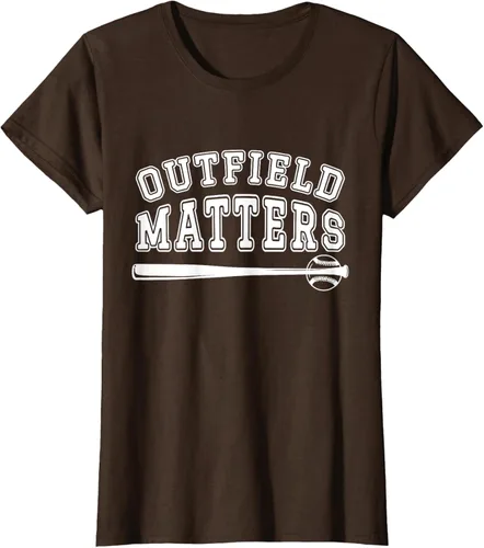 Vista 15 de Playing Baseball Outfield Matters - Camiseta Baseball Outfields Funny, Rojo
