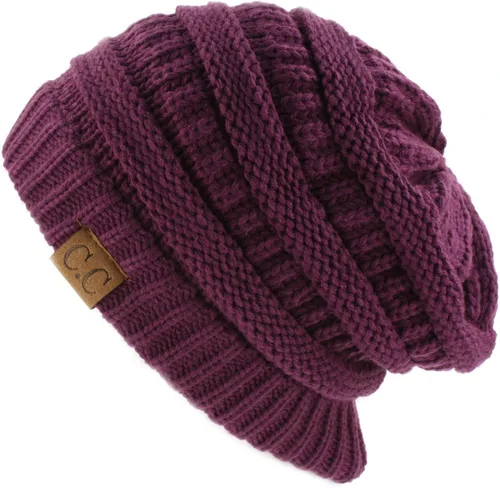 Vista 303 de C.C Trendy Warm Chunky Soft Stretch Cable Knit Beanie