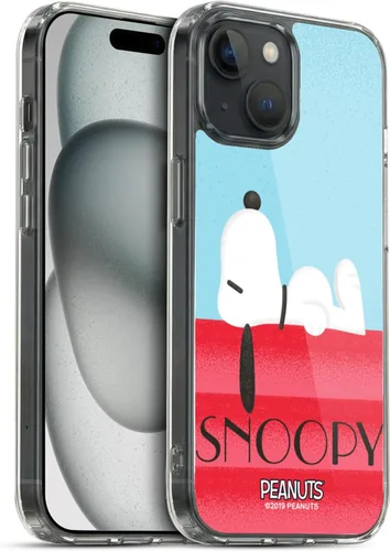 Vista 93 de Head Case Designs Snoopy Deco Dreams - Funda de gel suave con licencia oficial de Peanuts Blue Pattern compatible con Apple iPhone 7 Plus/iPhone 8