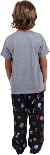Vista 3 de Ultra Game NBA - Pijama de 2 piezas para niños, conjunto de pantalón y camisa