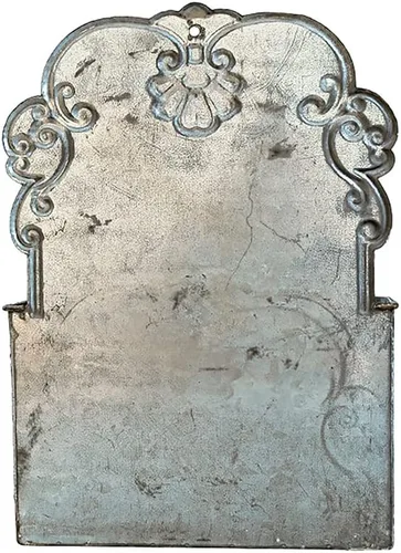 Vista 5 de All Chic Maceta de pared de metal, maceta colgante de metal, jarrones de pared para plantas de exterior para decoración de granja (rústico)