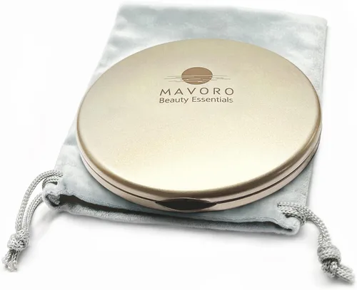 Vista 10 de Espejo compacto de aumento para monederos, aumento 1x/10x, espejo de maquillaje de viaje de doble cara, espejo de bolsillo pequeño de 4 pulgadas