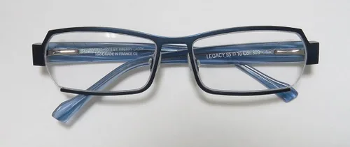 Vista 2 de Harry Lary's Legacy For Men Designer - Bisagras de resorte con forma de borde completo, máxima comodidad, gafas especiales (55-16-0, azul)