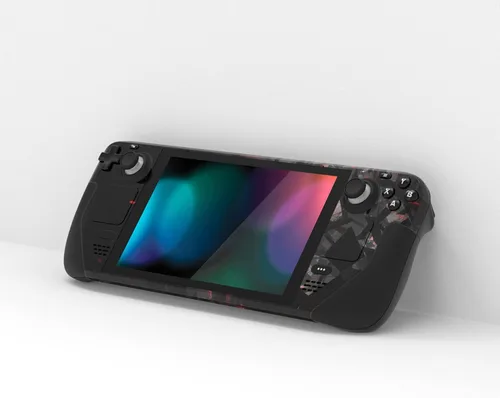 Vista 2 de PlayVital Juego completo de calcomanías protectoras para Steam Deck LCD, pegatinas personalizadas Cubierta de vinilo para Steam Deck OLED - Espacio