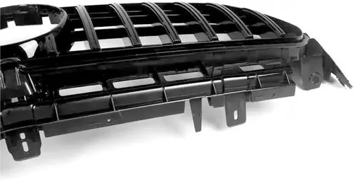 Vista 4 de Parrilla estilo GT R para Mercedes-Benz W213 E250 E300 E450 2016-2020 (plata)