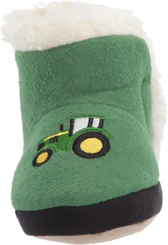 Vista 2 de John Deere Las pantuflas para bebés tienen forro interior de sherpa de felpa