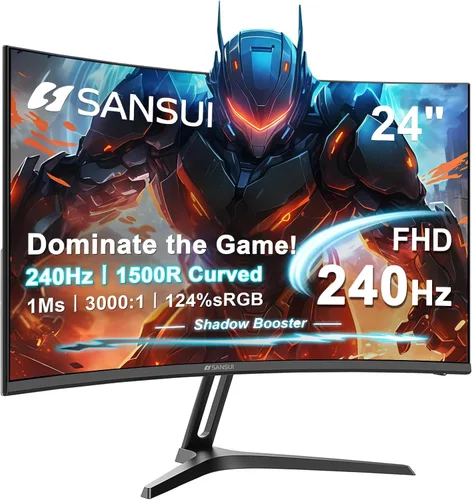 Vista 13 de SANSUI - Monitor de 22 Pulgadas 120Hz, Monitor de Computadora FHD con Relación de Contraste 4000:1 con Sincronización Adaptativa, HDR 100% sRGB