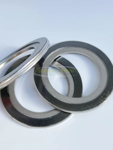 Vista 5 de Junta espiral para heridas con anillo interior SUS304, relleno de grafito, 5 piezas 1-1/2 pulgadas DN40