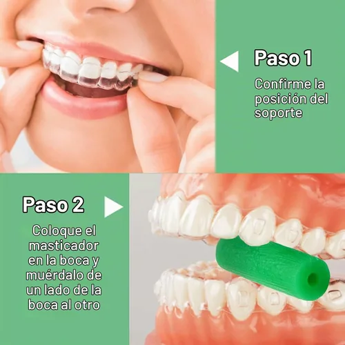Vista 3 de BVN Aligner Chewies, 10 piezas masticables de ortodoncia, retenedores masticables para alineadores, masticables dentales de ortodoncia, verde