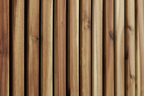 Vista 3 de Woody Walls Paneles de pared de listones de madera maciza, cada panel de pared de listones de madera está hecho de madera real, los paneles