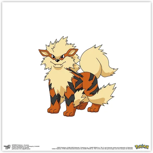 Vista 9 de Trends International Gallery Pops Pokemon - Arte de pared arcanino, versión enmarcada negra, 12 x 12 pulgadas