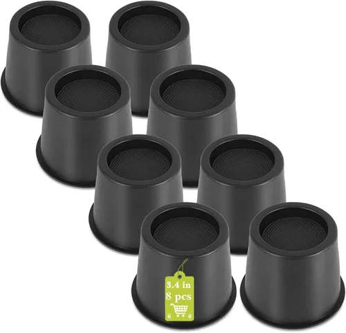 Vista 36 de Paquete de 12 elevadores de muebles de 1 pulgada, elevadores de cama ajustables resistentes para mesa, escritorio, sofá, silla, gabinete, marco