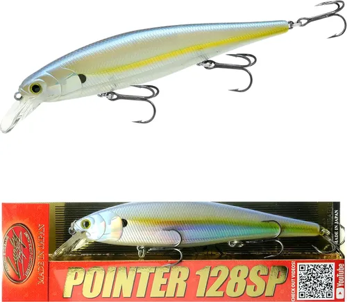 Vista 27 de LUCKY CRAFT Pointer 128SP, Señuelo de Pesca de Lubina de Lago de Agua Dulce, Jerkbait, Suspendido, Aparejos de Pesca, Accesorios de Pesca, Equipo