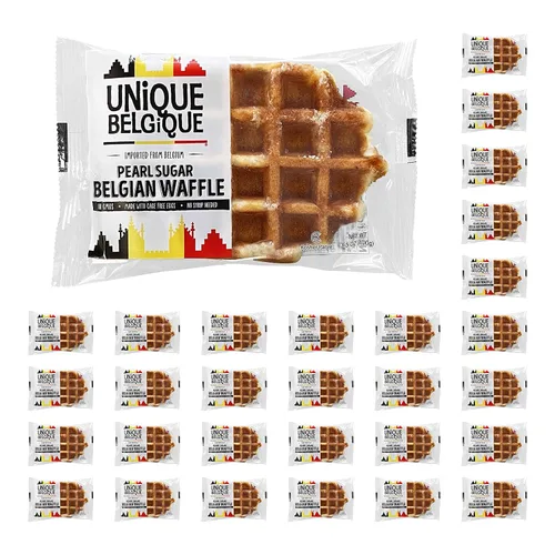 Vista 11 de Auténticos waffles belgas importados de azúcar de perlas (tradicionales, [2x] 3.53 onzas y [3x] 2.7 onzas de gofres)