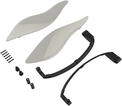 Vista 40 de Moto Onfire Deflectores de aire para motocicleta Whisky ámbar con carenado de murciélago para Electra Glide '14 y más tarde (2 piezas)
